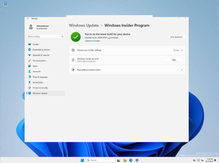 微软发布 Windows Server 26080 预览版：修复 Feedback Hub 故障